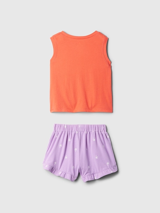 2 of 8 showing, with the color fire coral of product babyGap Mix and Match Outfit Set