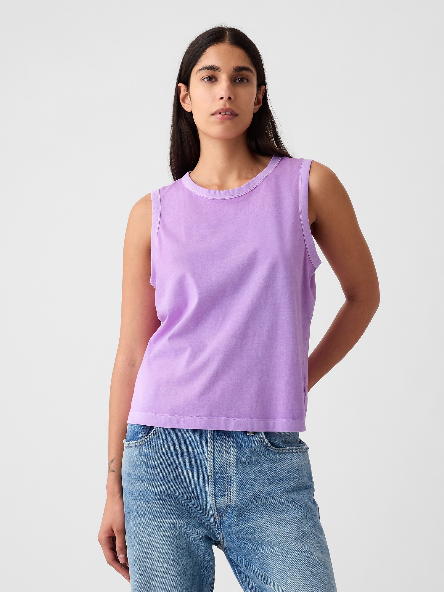 Organic Cotton Vintage Tank Top