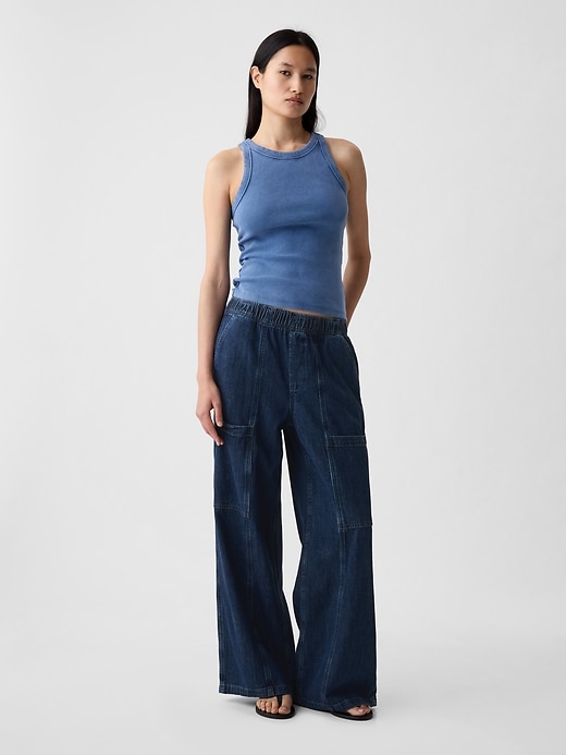 Image number 1 showing, High Rise Utility Easy Jeans