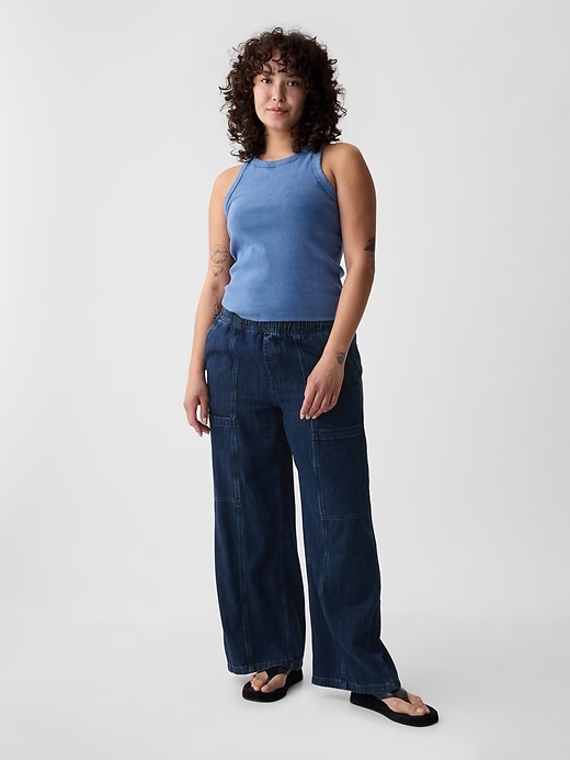 Image number 5 showing, High Rise Utility Easy Jeans