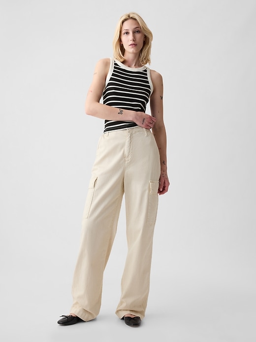 Image number 3 showing, Modern Rib Cropped Halter Top