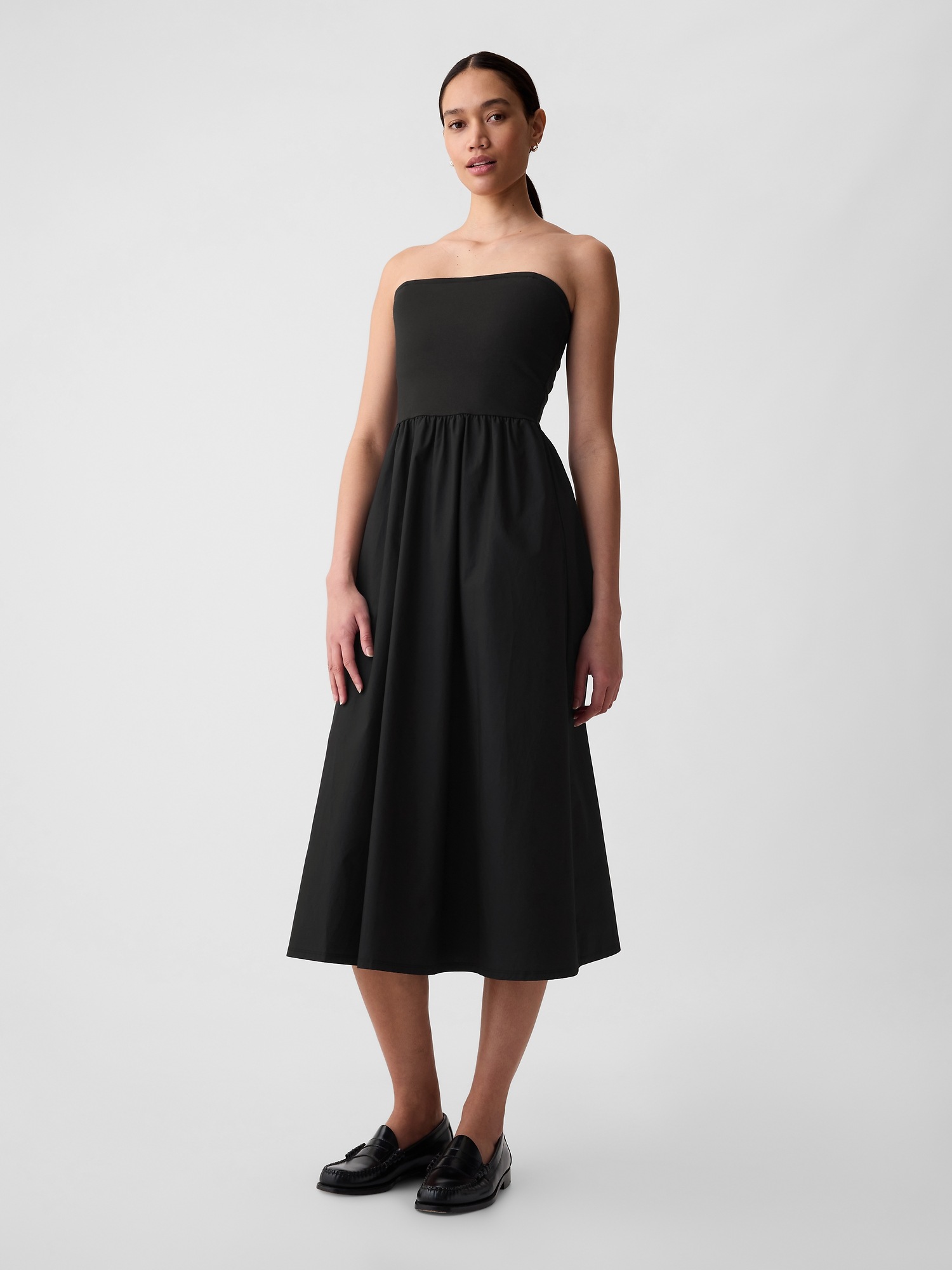 Mixed Media Midi Dress Gap