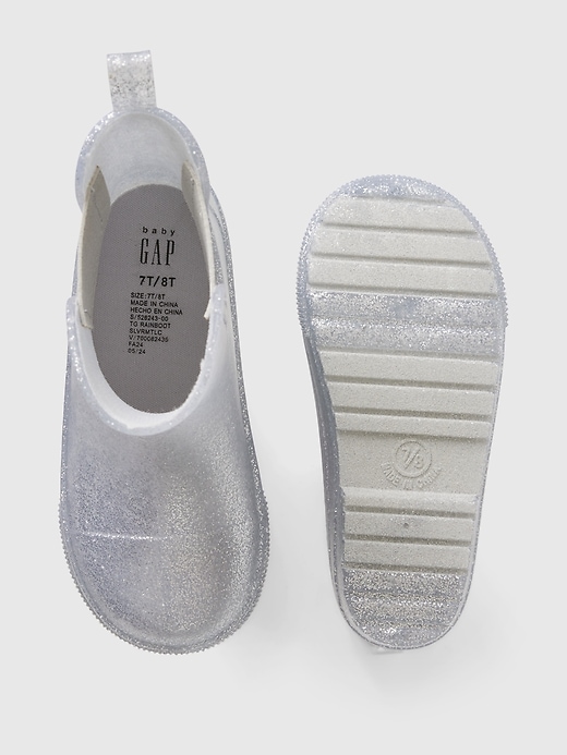 Image number 3 showing, Baby & Toddler Glitter Rain Boots