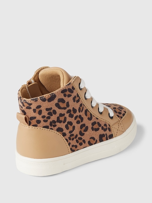 Image number 4 showing, Baby & Toddler Leopard High-Top Sneakers