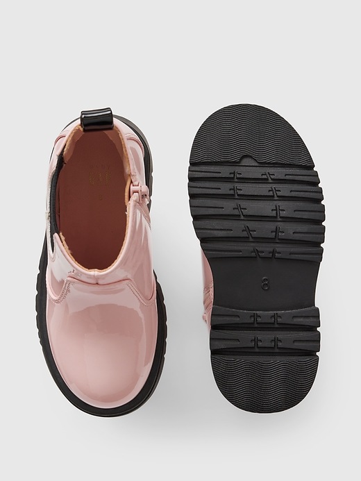 Image number 3 showing, Baby & Toddler Vegan Patent Leather Chelsea Boots