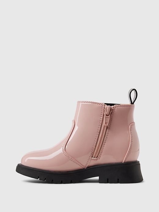 Image number 5 showing, Baby & Toddler Vegan Patent Leather Chelsea Boots