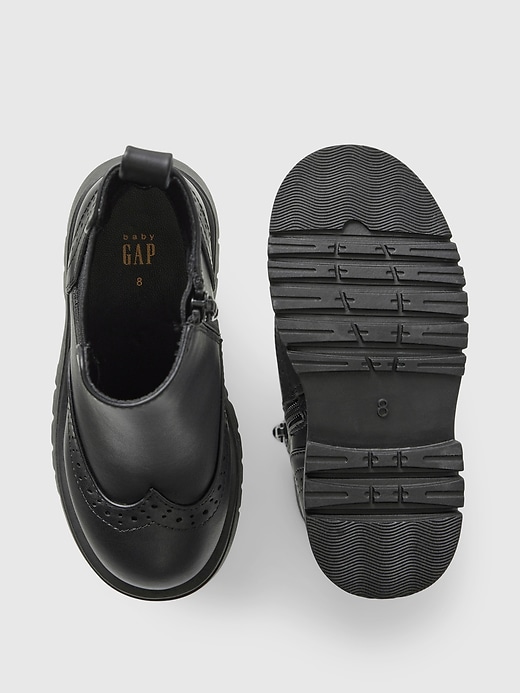 Image number 3 showing, Baby & Toddler Vegan Leather Ankle Boots