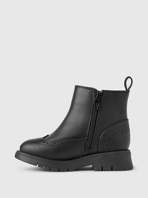 Image number 5 showing, Baby & Toddler Vegan Leather Ankle Boots