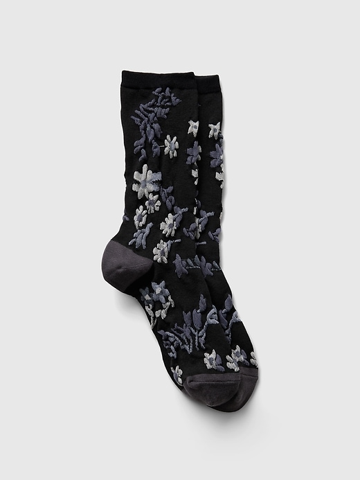 Image number 1 showing, Floral Crew Socks