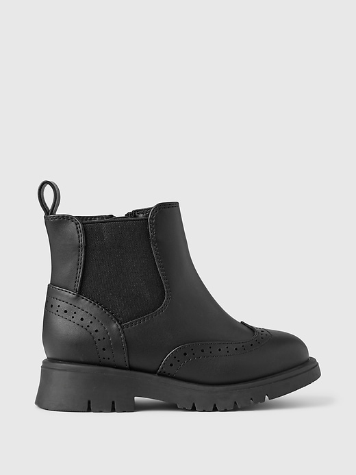 Image number 1 showing, Baby & Toddler Vegan Leather Ankle Boots