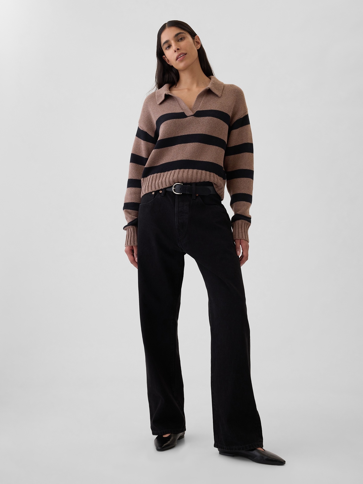 Shrunken Polo Jumper