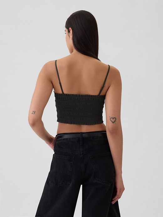 Image number 2 showing, Cropped Smocked Cami