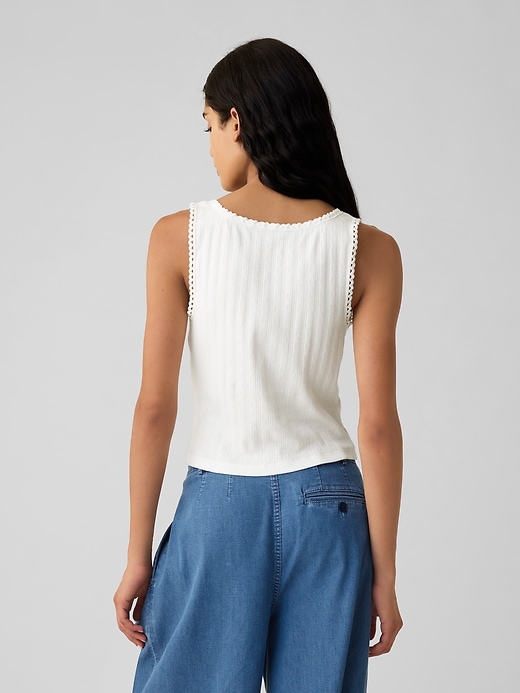 Image number 2 showing, Gap × DÔEN Pointelle Tank Top