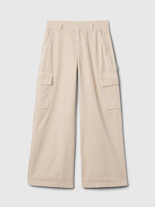 Image number 7 showing, Mid Rise Cargo Baggy Khakis