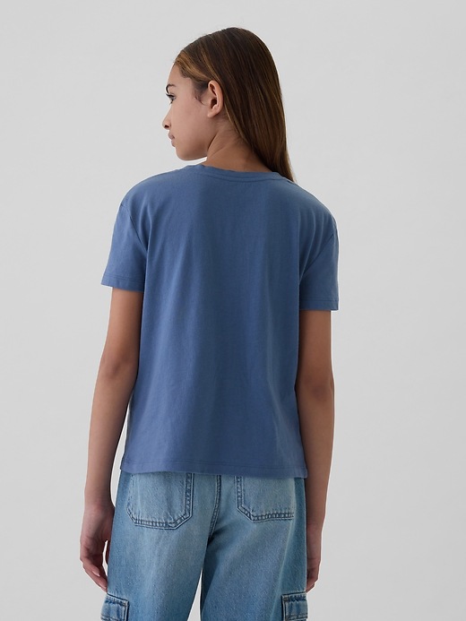 2 of 8 showing, with the color bainbridge blue of product Kids Vintage T-Shirt