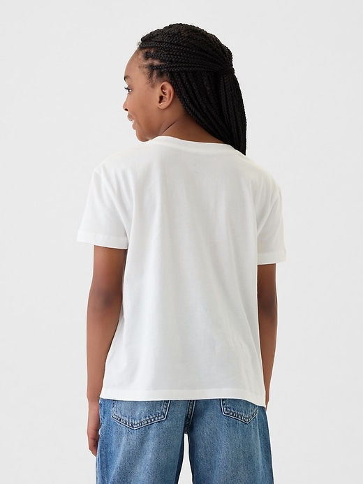 2 of 8 showing, with the color new off white of product Kids Graphic T-Shirt