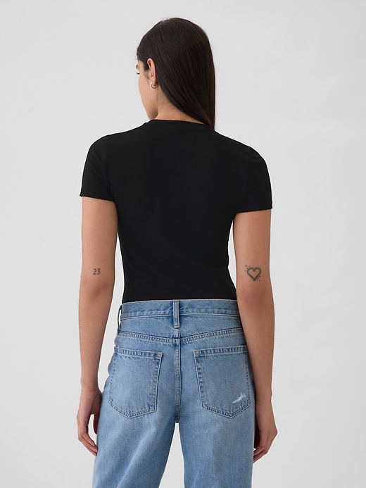 2 of 8 showing, with the color black of product Modern T-Shirt Bodysuit