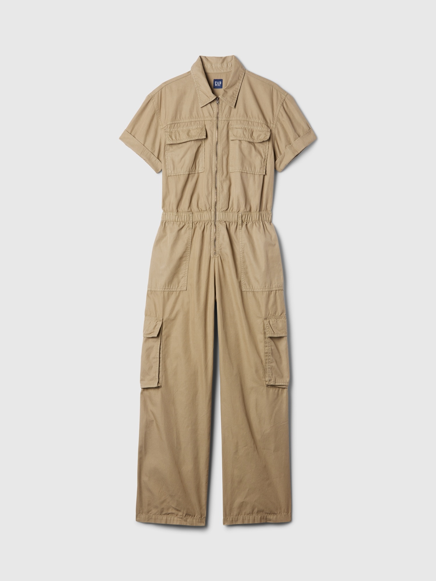 Женские комбинезоны Gap Khaki Utility Jumpsuit — фото 4