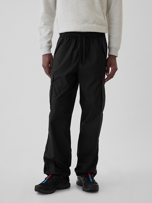 2 of 8 showing, with the color BLACK of product Baggy Cargo Pants