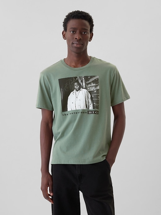 1 of 8 showing, with the color dark forest of product Biggie Graphic T-Shirt