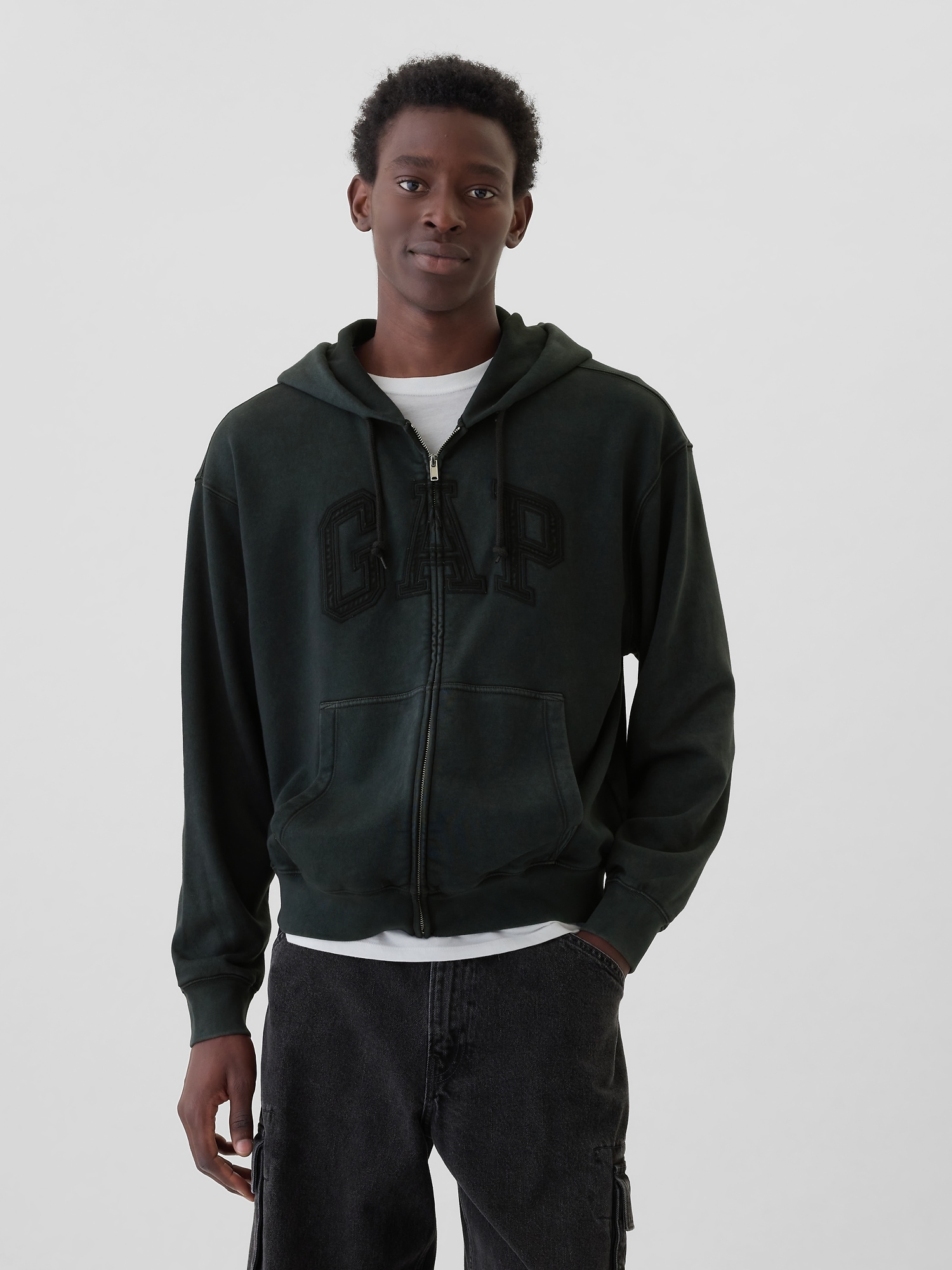 Long zipper sweatshirt hotsell