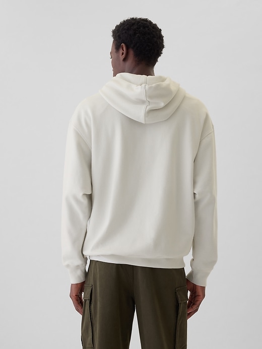2 of 8 showing, with the color CARLS STONE of product GapHeritage Heavyweight Logo Hoodie