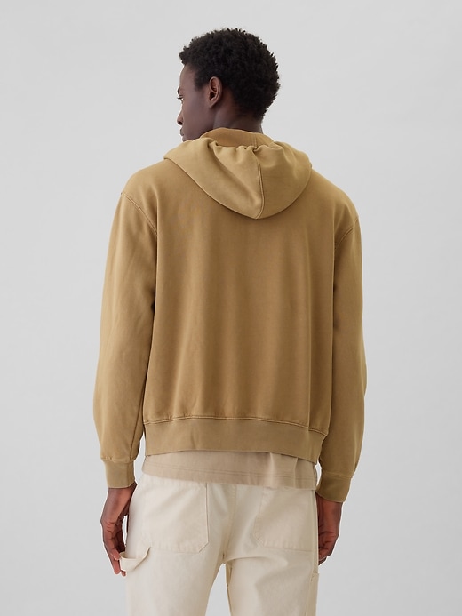 2 of 8 showing, with the color warm sand of product Logo Zip Hoodie