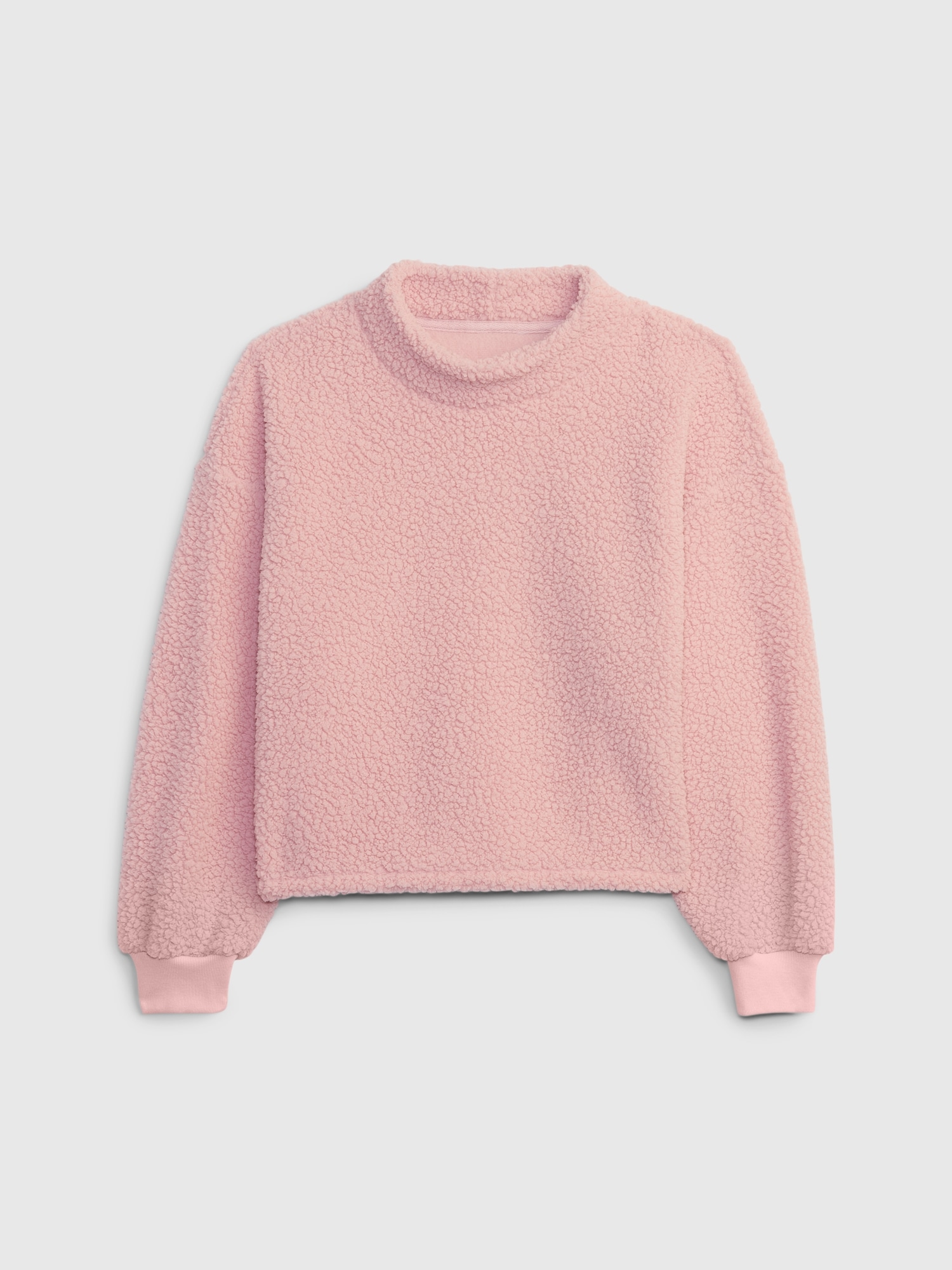 Kids Mockneck Sherpa Sweatshirt