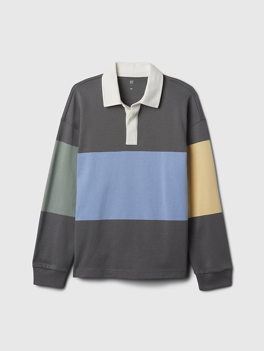 1 of 8 showing, with the color COLORBLOCK of product Kids Rugby Polo Shirt
