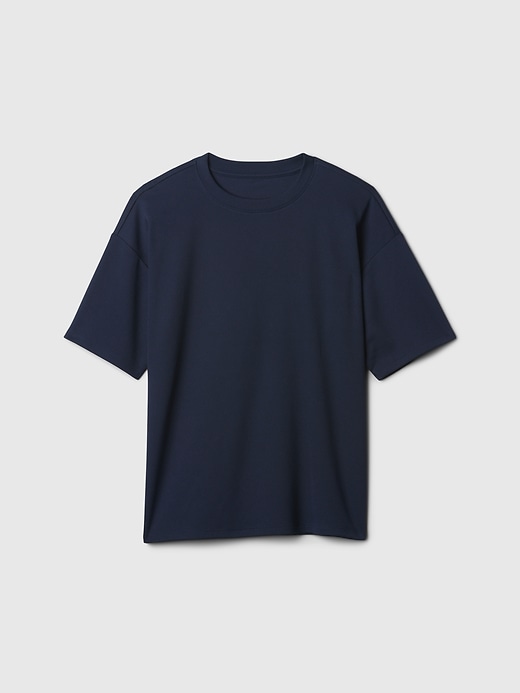 1 of 8 showing, with the color tapestry navy of product Kids Recycled Mesh T-Shirt