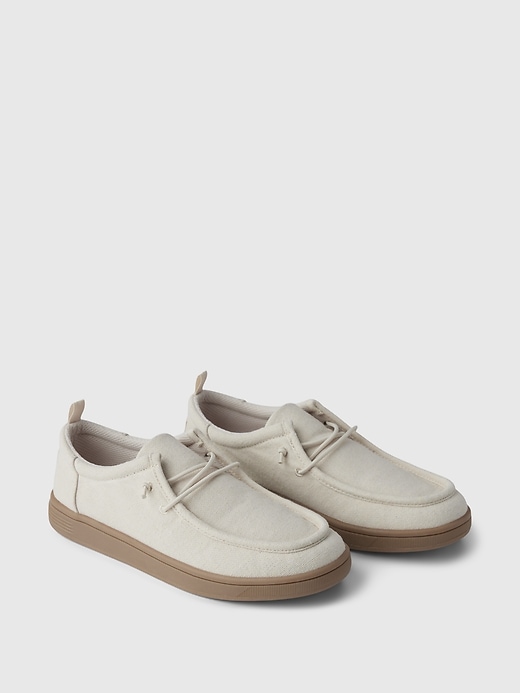 2 of 8 showing, with the color beige of product Kids Moc Sneakers