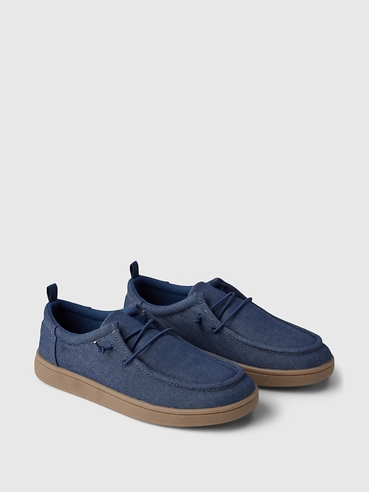 2 of 8 showing, with the color chambray of product Kids Moc Sneakers
