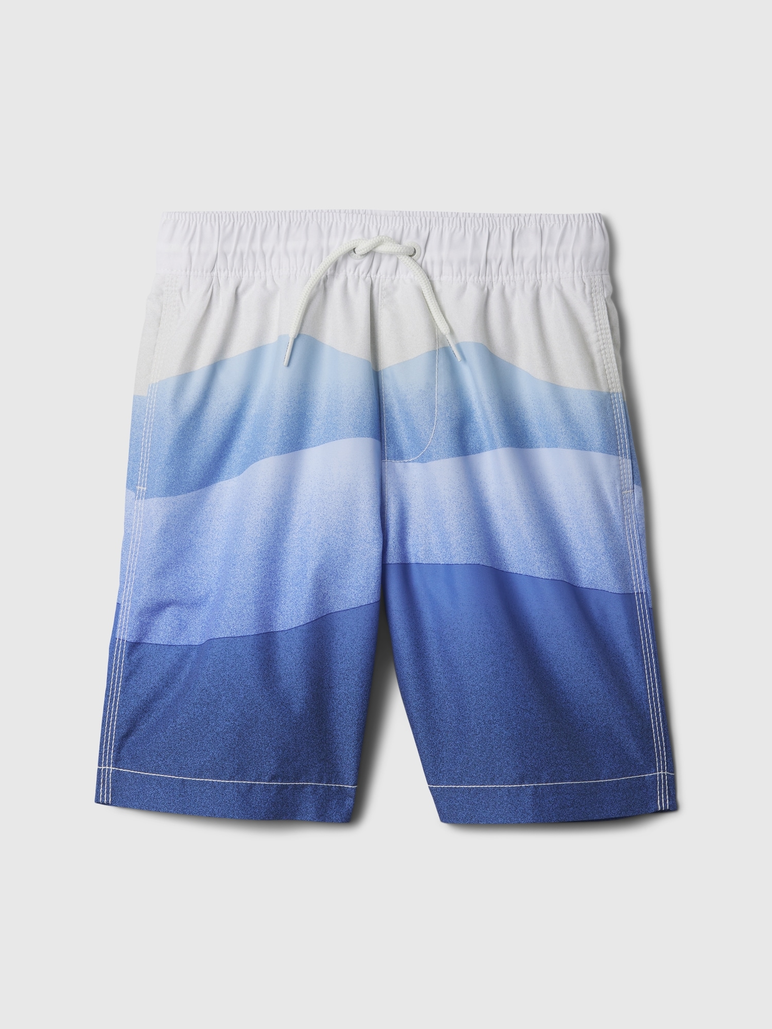 Kids 6 recycled printed swim trunks gap