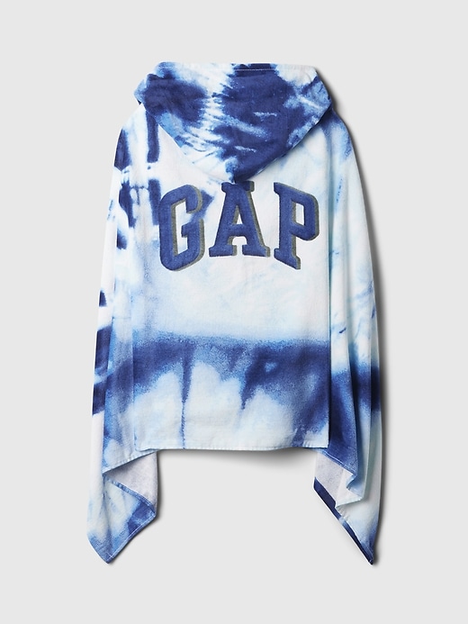 2 of 8 showing, with the color blue tie dye of product Kids Logo Hooded Towel