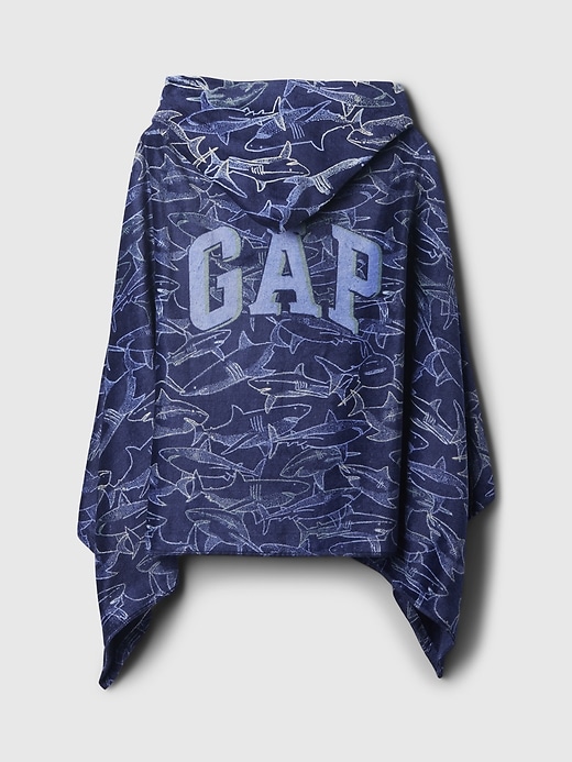 2 of 8 showing, with the color shark of product Kids Logo Hooded Towel