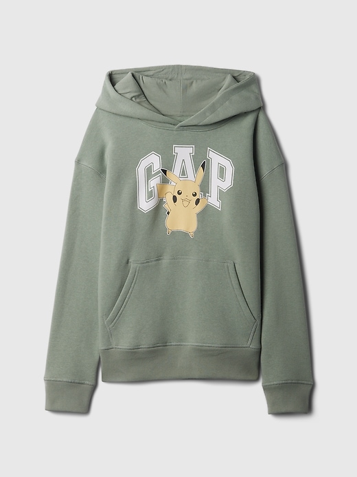 1 of 8 showing, with the color sage pokemon of product Kids Logo Graphic Hoodie