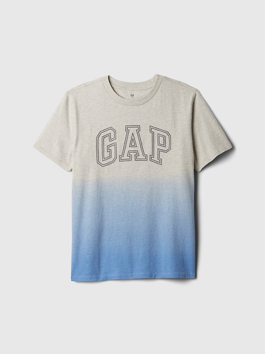 1 of 8 showing, with the color light heather grey of product Kids Logo T-Shirt