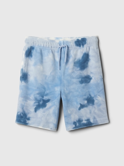 1 of 8 showing, with the color blue tie dye of product Kids Vintage Soft Tie-Dye Pull-On Shorts