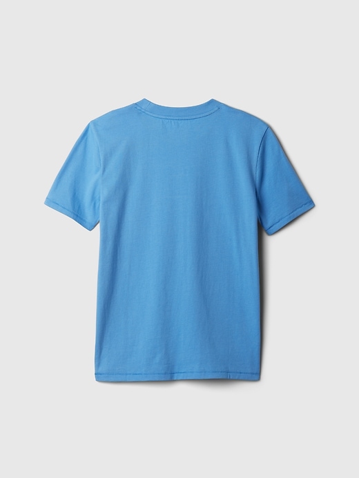 2 of 8 showing, with the color union blue of product Kids Logo Graphic T-Shirt