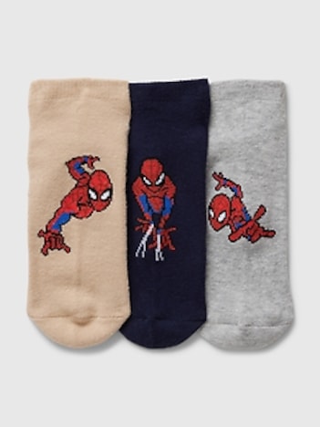 GapKids &#124 Marvel Spider-Man No-Show Socks (3-Pack)