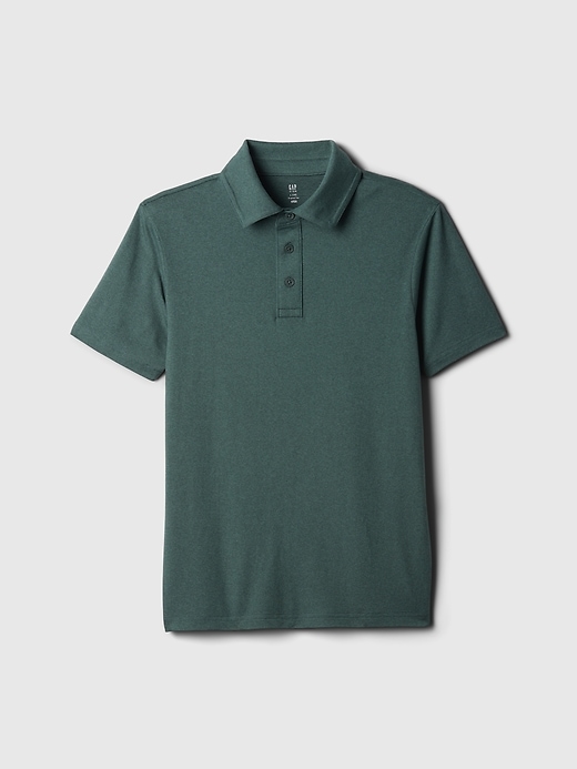 1 of 8 showing, with the color moores green of product Kids Tech Polo Shirt