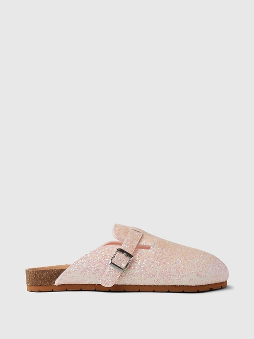 1 of 8 showing, with the color Lighty peony of product Kids Glitter Cork Clogs