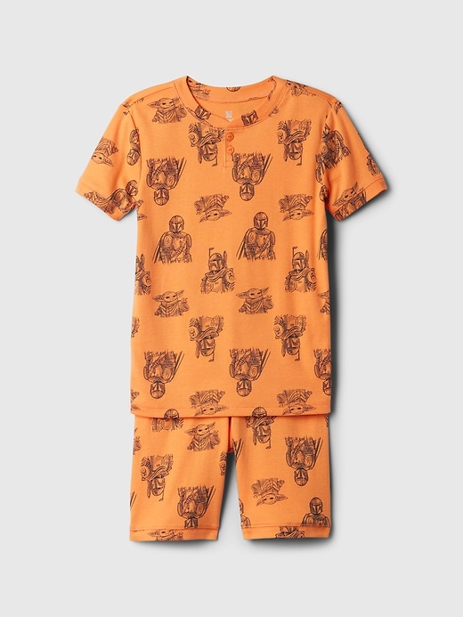 1 of 8 showing, with the color orange of product GapKids &#124 Star Warsâ„¢ Organic Cotton PJ Set