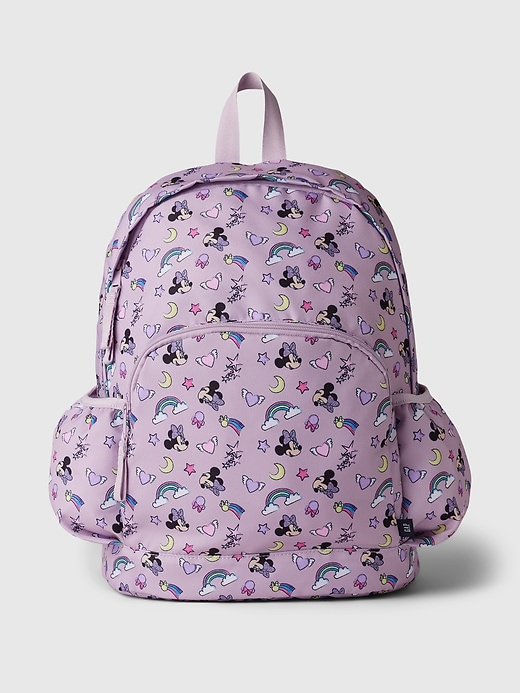 1 of 8 showing, with the color fair orchid of product GapKids &#124 Disney Recycled Backpack