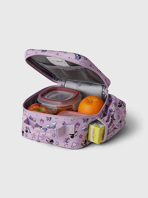 2 of 8 showing, with the color fair orchid of product GapKids &#124 Disney Recycled Lunch Box