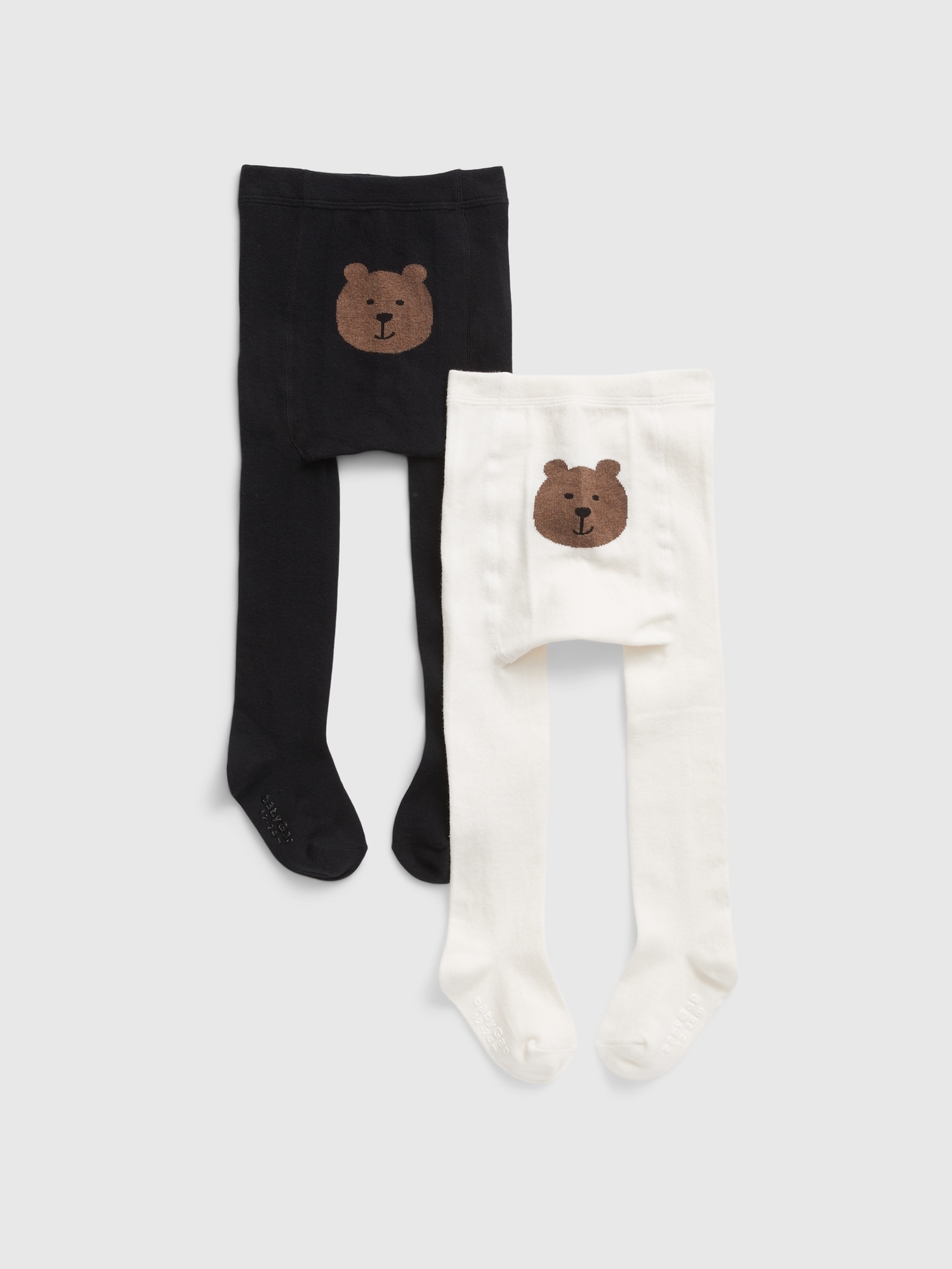 Колготки Gap Bear Tights (2-Pack) для малышей, цвет: Чёрный белый разноцветный