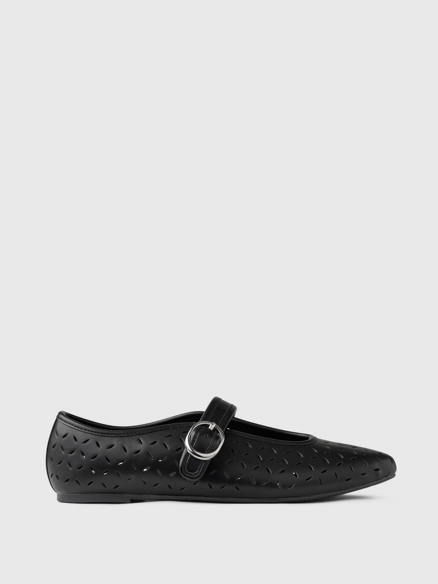 Женские балетки Gap Eyelet Mary Jane Flats, цвет: Чёрный