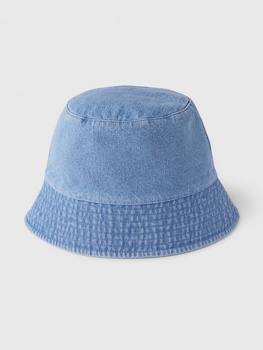 1 of 8 showing, with the color blue denim wash of product Denim Bucket Hat