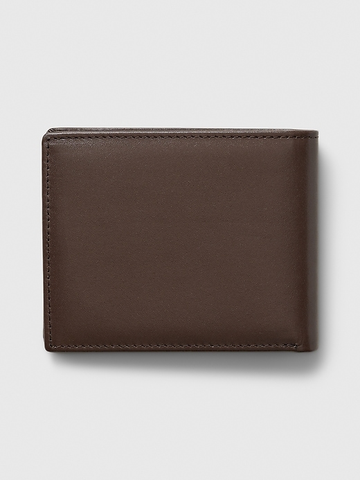 2 of 8 showing, with the color brown of product Leather Wallet