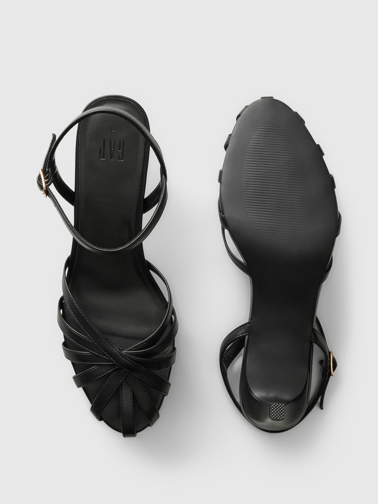 Женские туфли Gap Cage Heels, цвет: Насыщенный чёрный — фото 3
